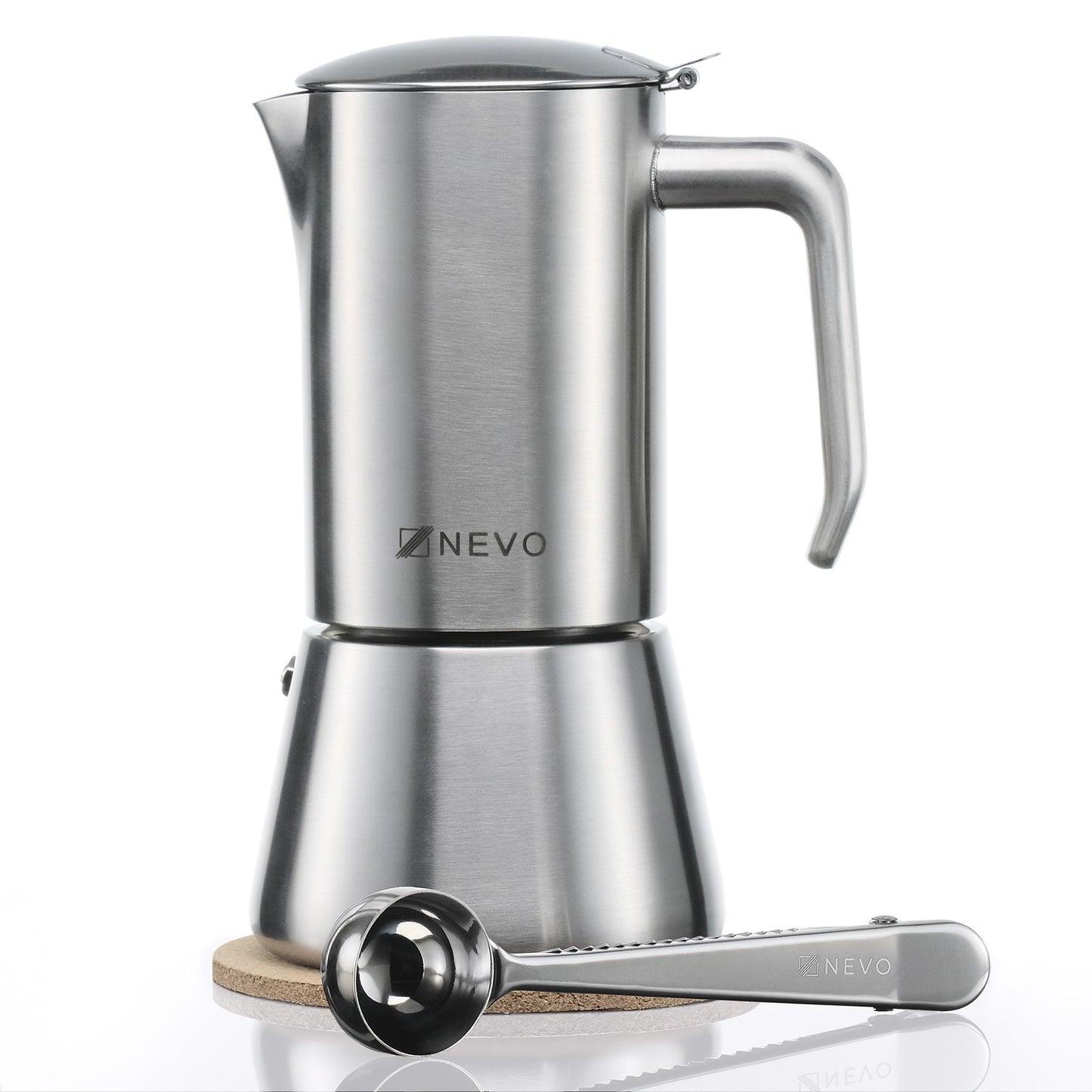 NEVO Espressokocher Edelstahl