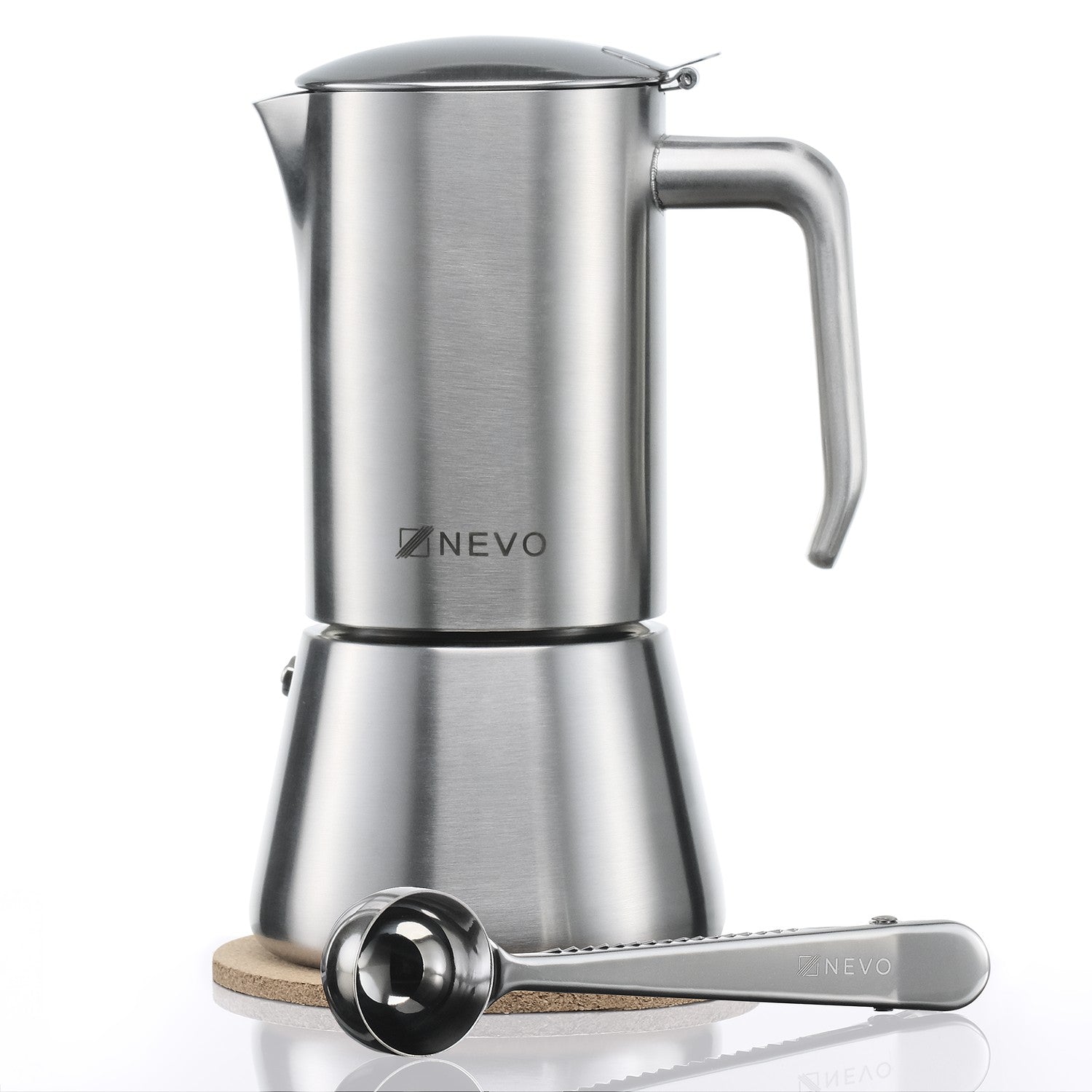 NEVO Espressokocher Edelstahl