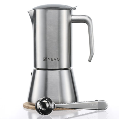 NEVO Espressokocher Edelstahl