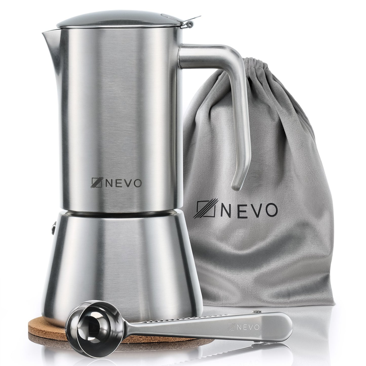 NEVO Espressokocher mit Samtbeutel