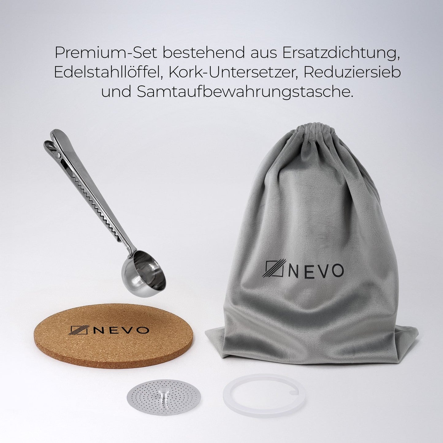 NEVO Premium-Zubehoer-Set mit Beschreibung