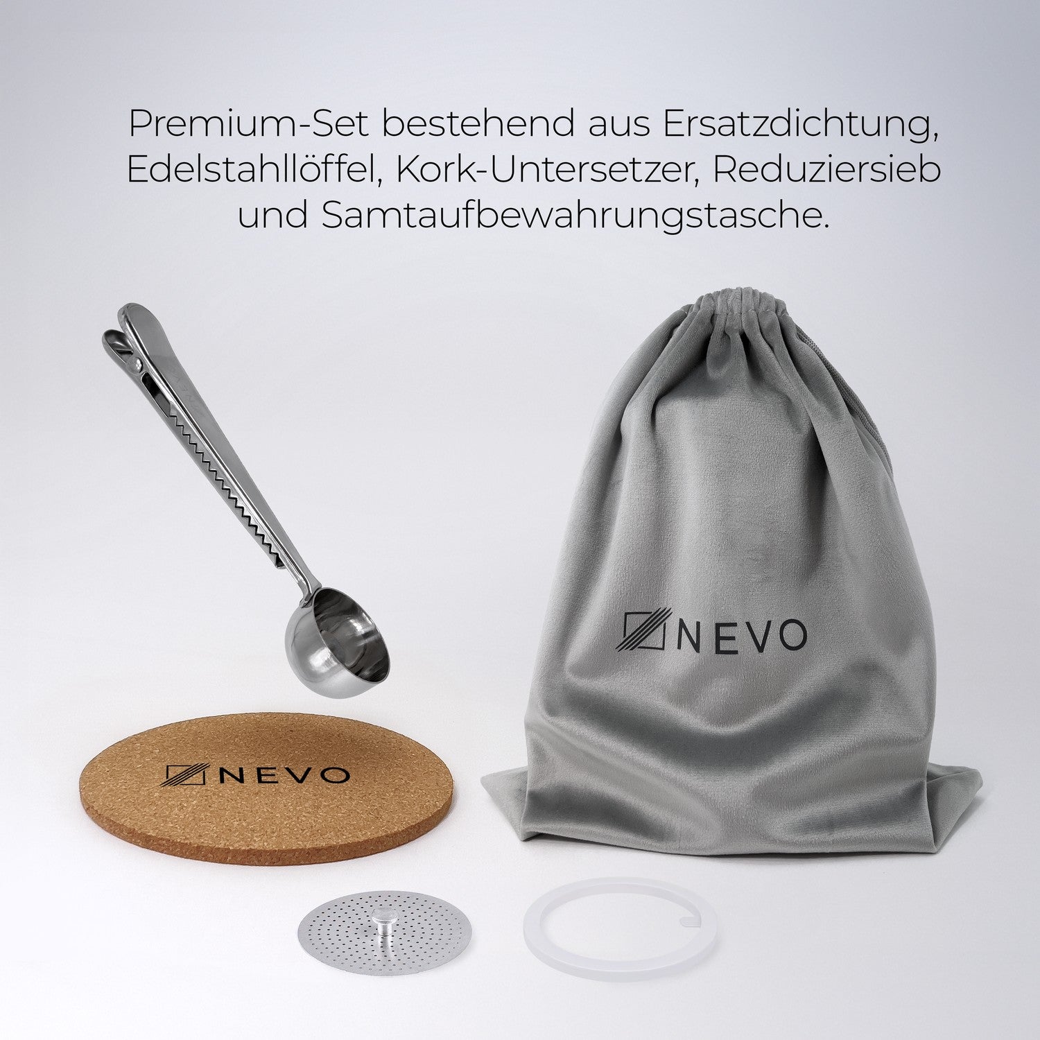 NEVO Premium-Zubehoer-Set mit Beschreibung